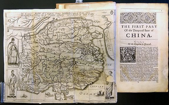 SEMEDO, A. , The History of That Great and Renowned Monarchy of China., antique map, old maps