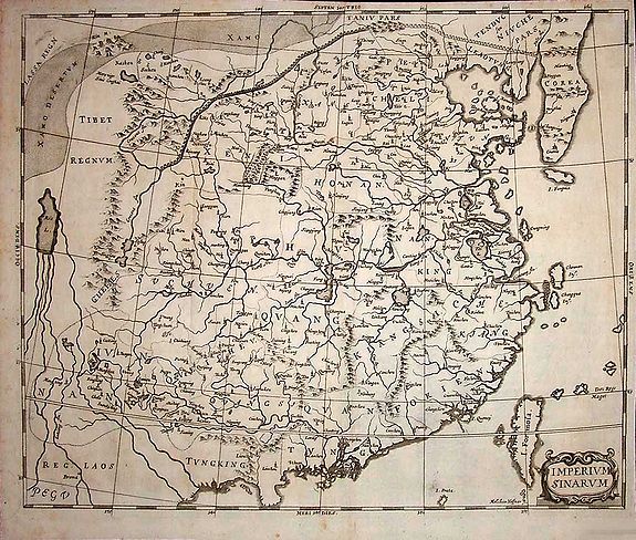HAFFNER, M. , Imperium Sinarum., antique map, old maps