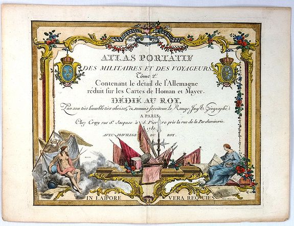 CHEZ CREPY, Atlas Portatif des Militaires et des Voyageurs. Tome 2e , antique map, old maps