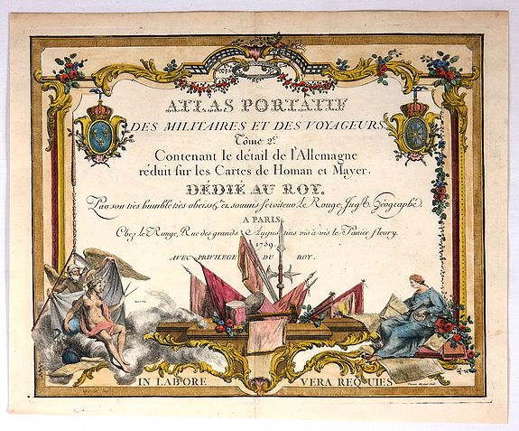 LE ROUGE G., Atlas Portatif des Milataires et des Voyageurs (Title Page)., antique map, old maps