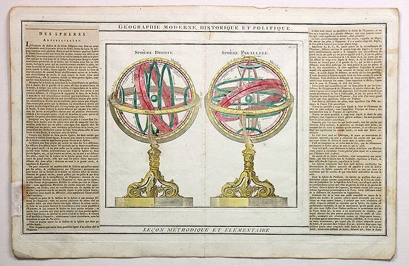 DE MORNAS / DESNOS., Geographie Moderne Historique et Politique., antique map, old maps