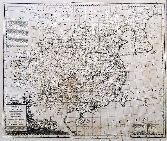 BOWEN, E., A New & Accurate Map of China., antique map, old maps