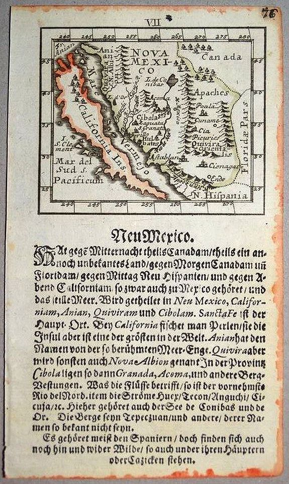 Muller, Johann Ulrich, The Island of California., antique map, old maps