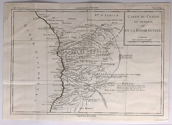 BRION DE LA TOUR, L., Carte du Congo en General ou de la Basse Guinnee., antique map, old maps