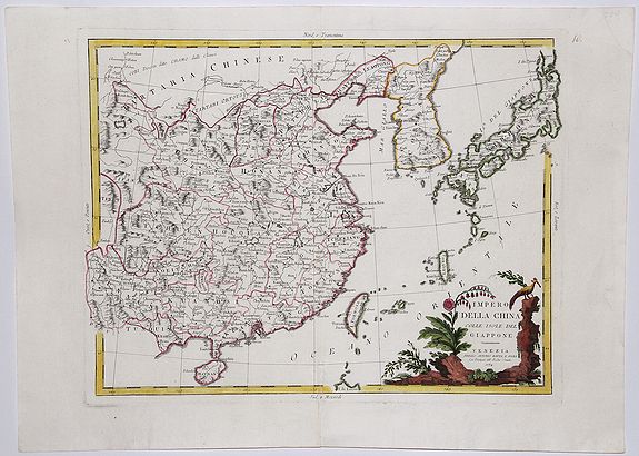 Zatta, Antonio., IMPERO DELLA CHINA colle isole del Giappone., antique map, old maps