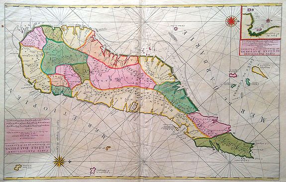 MORTIER, Pierre., Carte particuliere de L´Isle Dauphine ou Madagascar et St Laurens., antique map, old maps