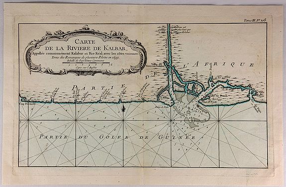 BELLIN, N., Carte de la Riviere de Kalbar…, antique map, old maps