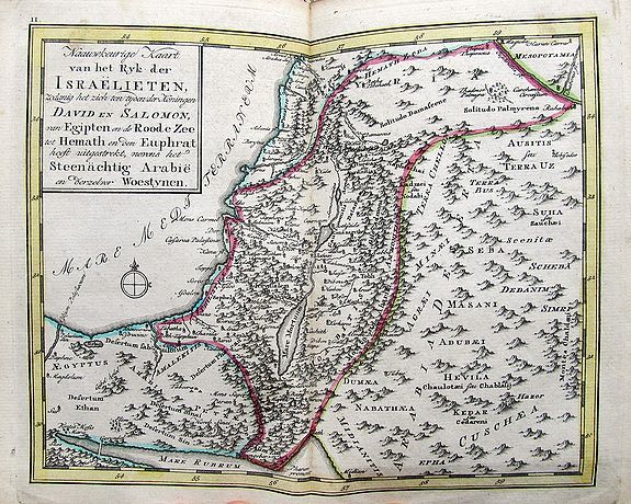 BRUYN, M. de, Bybelsche Huis en Zak-Atlas...., antique map, old maps