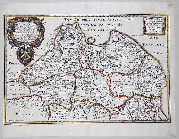 BLOME, Richard., A General Mapp of the Kingdome of TARTARIA., antique map, old maps