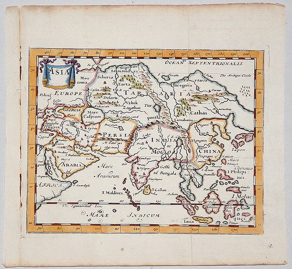 MOORE, Jonas., ASIA., antique map, old maps