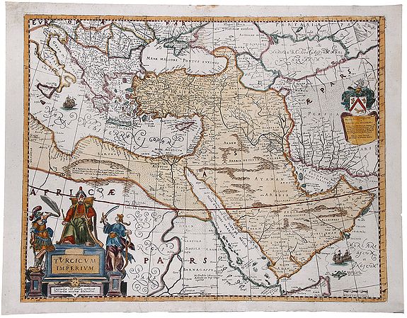 TODESCHI, Pietro, Turcicum Imperium. . ., antique map, old maps