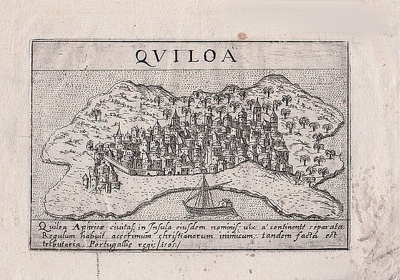 LASOR A VAREA, Quiloa (Kilwa - Tanzania) , antique map, old maps