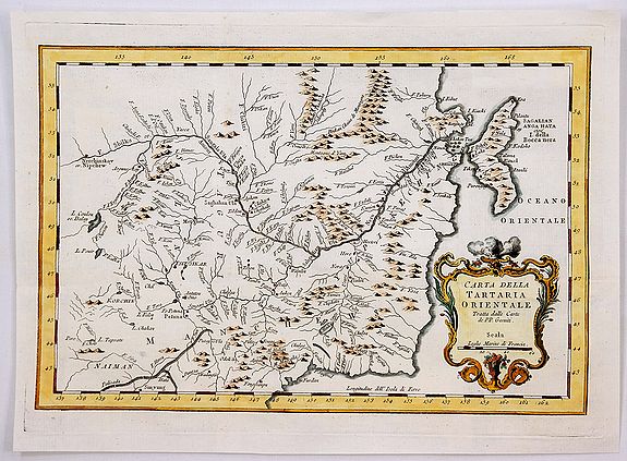 BELLIN, J., Carte de la Tartarie Orientale Manchuria China., antique map, old maps