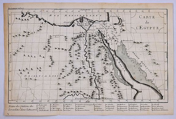 FILLOEUL, P., Carte Generale de L’Egypte., antique map, old maps