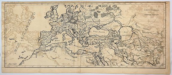 FILLOEUL, P., Carte Generale de L'Empire Romain., antique map, old maps