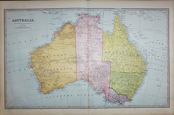 Charles Smith Wilkinson. , Australia., antique map, old maps