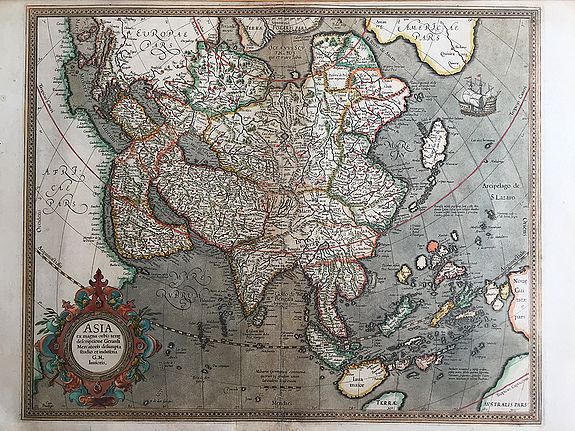 MERCATOR, G. / HONDIUS, H., Asia ex magna orbis terre descriptione Gerardi Mercatoris desumpta studio et industria G. M. Iunoris, antique map, old maps