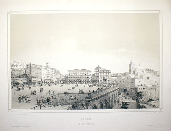 BENOIST, Philippe, Alger, antique map, old maps