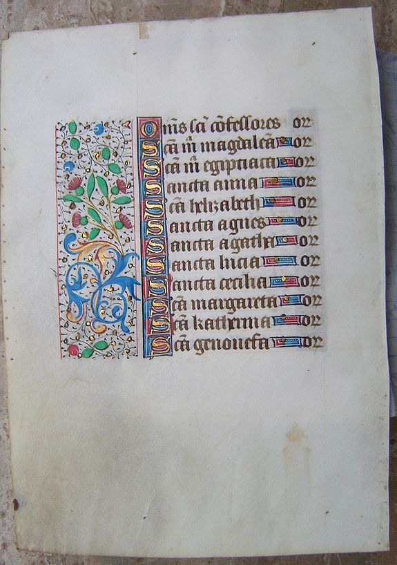 BOOK OF HOURS., BOOK OF HOURS, antique map, old maps