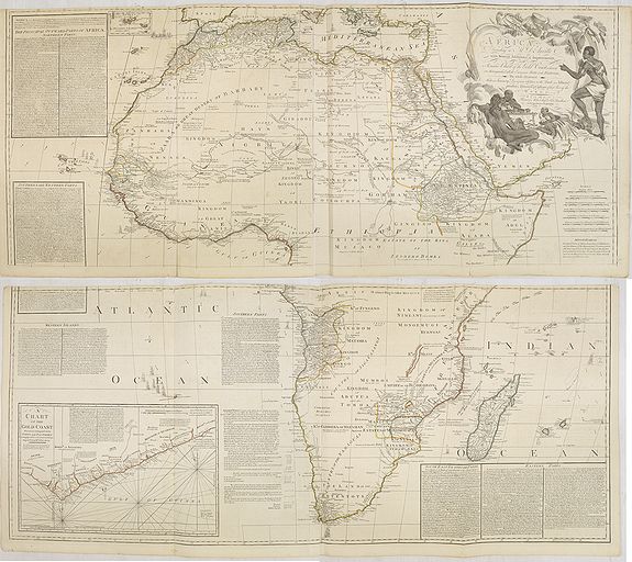 SAYER, R., Africa, according to Mr D'Anville with several additions and improvements, ..., antique map, old maps