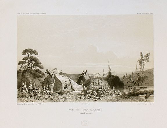 LE BRETON, L., Vue de l'Observatoire., antique map, old maps