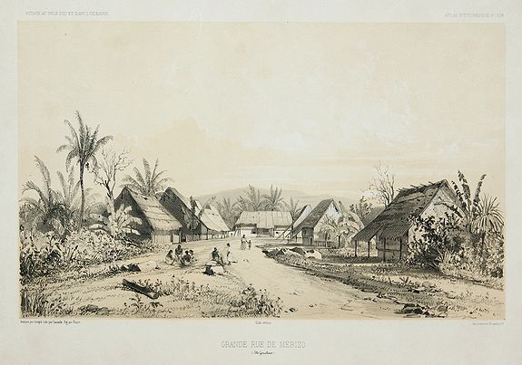GOUPIL, E., Grande rue de Merizo., antique map, old maps