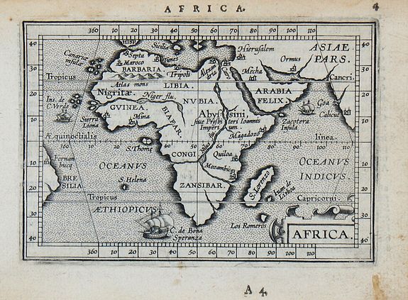 ORTELIUS, A. / COIGNET, M., Africa., antique map, old maps