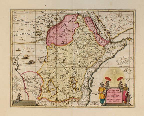 VALK, G. / SCHENK P., Aethiopia Superior vel Interior vulgo Abissinorum., antique map, old maps