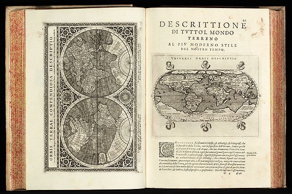 MAGINI, G.A., Geografia cioe Descrittione Universale della Terra ... Nuovamente ... Rincontrati, & Corretti ... Gio. Ant. Magini ... Opera ... Tradotta dal R.D. Leonardo Cernoti, antique map, old maps