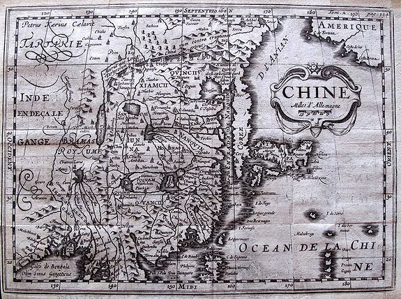 MARTINEAU DU PLESSIS, D., Chine., antique map, old maps