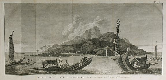 COOK, J., L'Isle d'Otahiti …, antique map, old maps