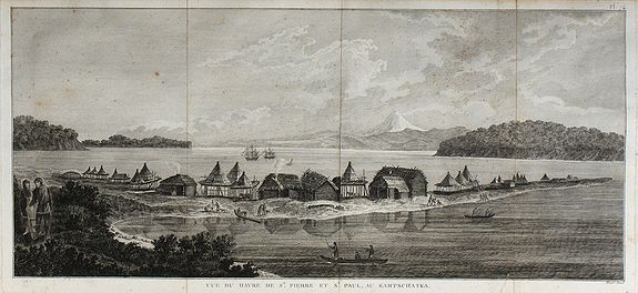 COOK, J., Vue du Havre de St Pierre et St Paul, …, antique map, old maps