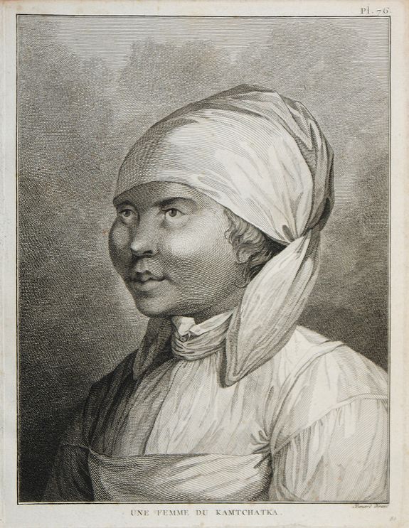 COOK, J., Une femme du Kamtchatka., antique map, old maps