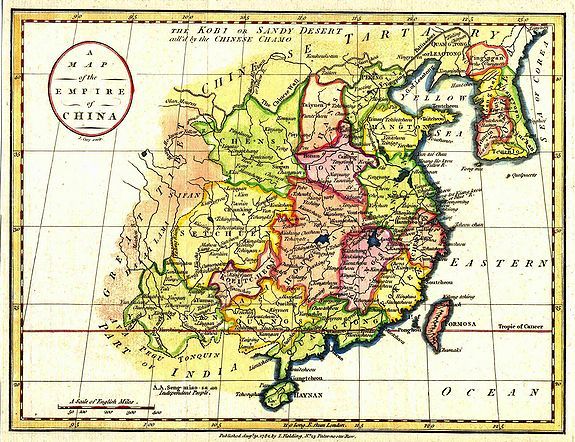 CARY, J., A Map of the Empire of China., antique map, old maps