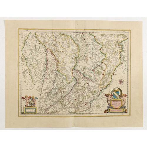 Old map image download for Champagne latine Campania, comitatus.