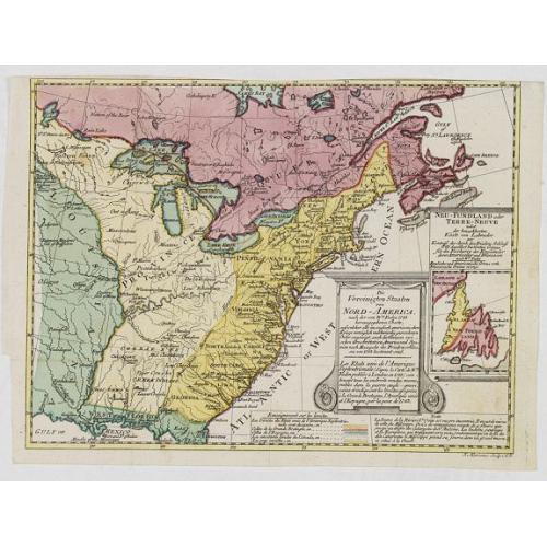 Old map image download for Die Vereinigten Staaten von Nord Amerika..