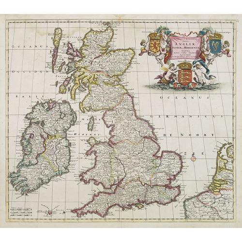 Old map image download for Novissima et Accuratissima Totius Angliae Scotiae..