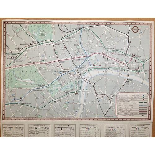 Old map image download for Underground Railway Map - London Transport - Issued free - No 1 - 1938. 