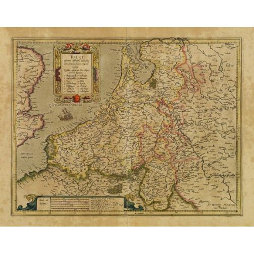 Old map image download for Belgii inferioris descriptio..