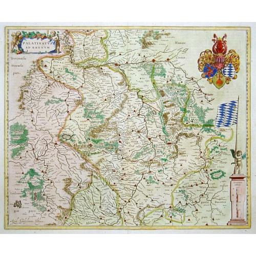 Old map image download for Palatinatus ad Rhenum.