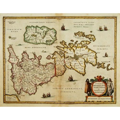 Old map image download for Insularum Britannicarum acurata delineatio..