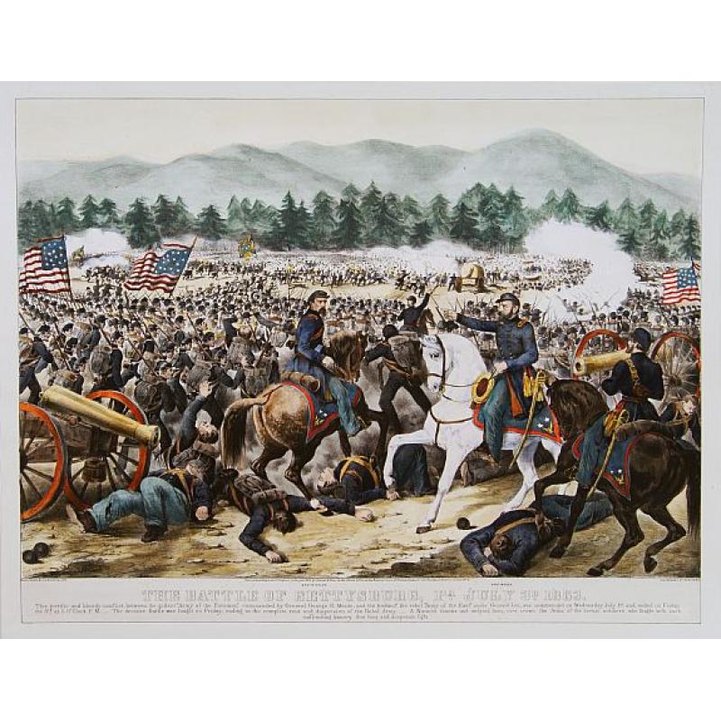 The battle of Gettysburg, Pa July 3d 1863.