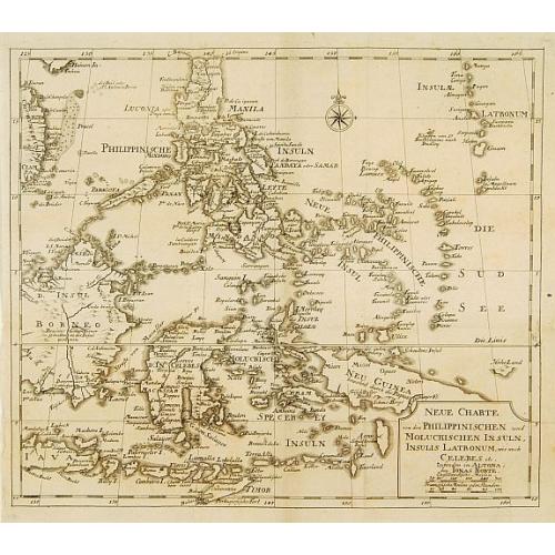 Old map image download for Neue Charte von dem Philippinischen und Moluckischen Insuln..