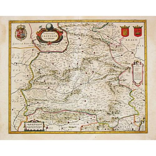 Old map image download for Utriusque Castiliae nova descriptio. 