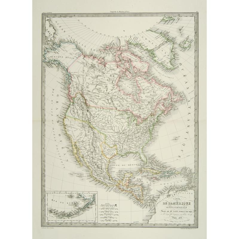Carte de l'Amérique Septentrionale ..