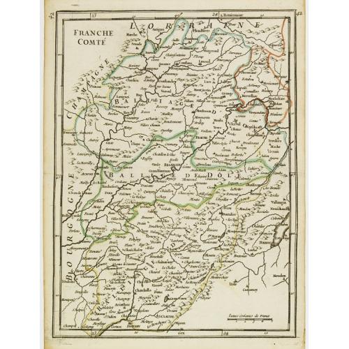 Old map image download for Franche Comté.