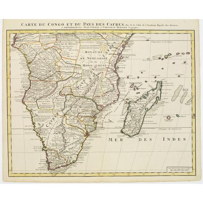 Carte du Congo et du Pays des Cafres.