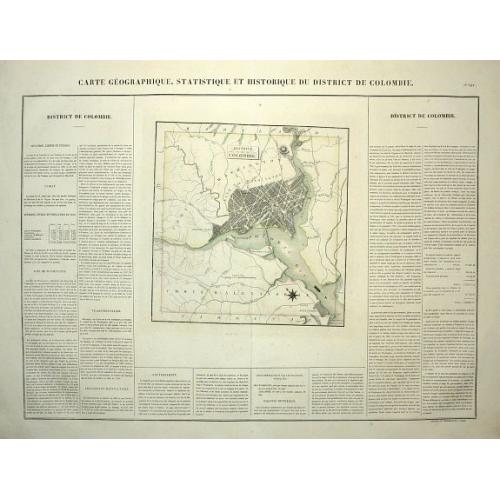 Old map image download for (Washington) Carte Geographique, Statistique et Historique.