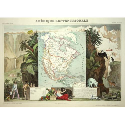 Old map image download for Amerique Septentrionale