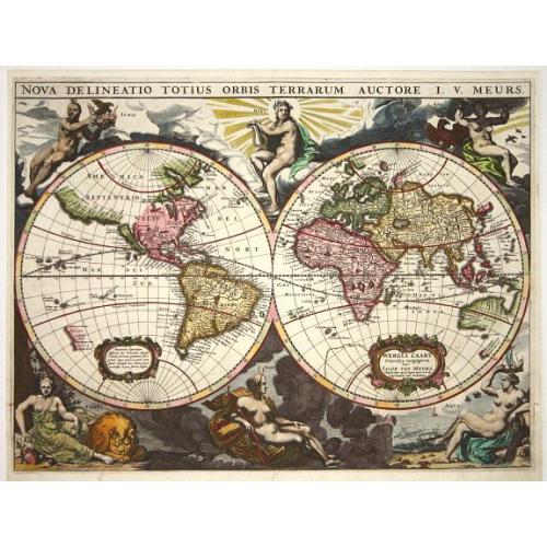 Old map image download for Nova Delineatio Totius Orbis Terrarum